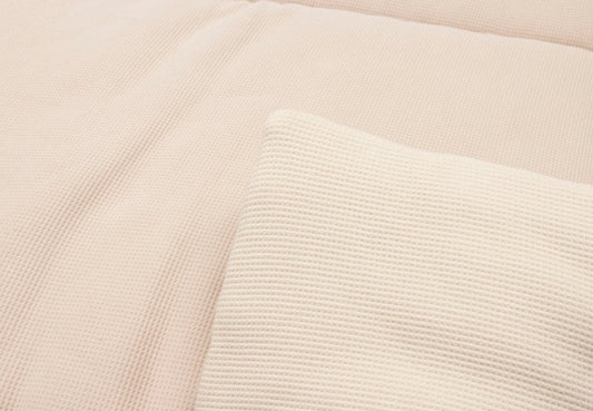 Boxkleed Jollein Little Waffle Warm Sand/Sand 75x95