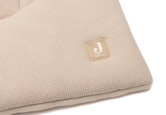 Boxkleed Jollein Little Waffle Warm Sand/Sand 75x95