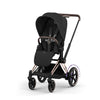Kinderwagen Cybex e-Priam 5 Comfort Rosegold/Sepia Black incl. Foldable Carrycot