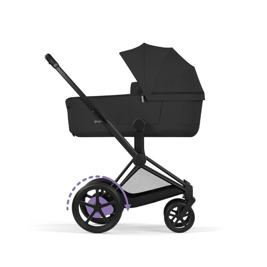 Kinderwagen Cybex e-Priam 5 Comfort Matt Black/Sepia Black incl. Foldable Carrycot