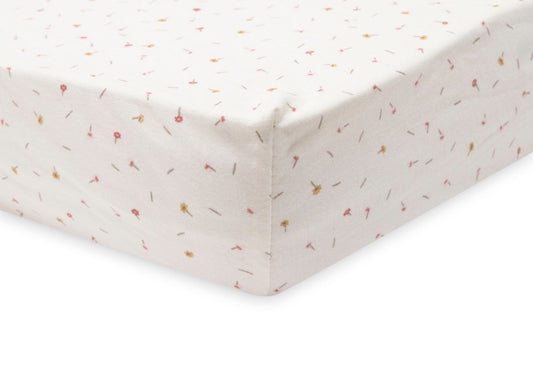 Hoeslaken Wieg Jollein 40/50x80/90 Jersey Pretty Picnic Flower Drops