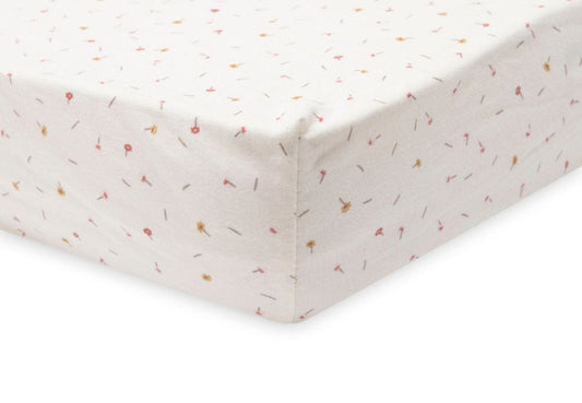 Hoeslaken Wieg Jollein 40/50x80/90 Jersey Pretty Picnic Flower Drops