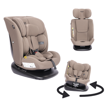 Autostoel Novi Lucas Premium 360 Dark Taupe
