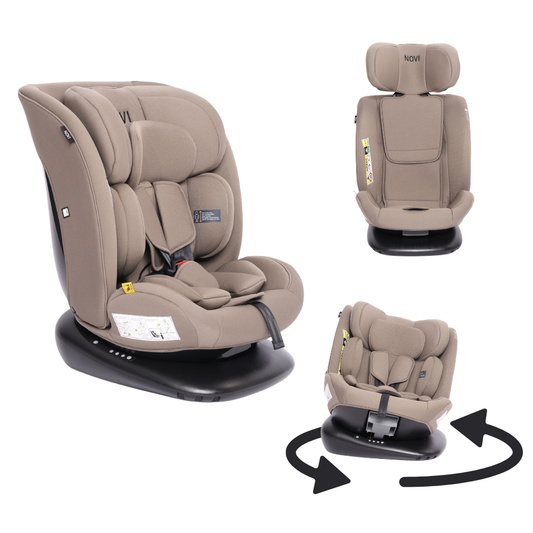 Autostoel Novi Lucas Premium 360 Dark Taupe