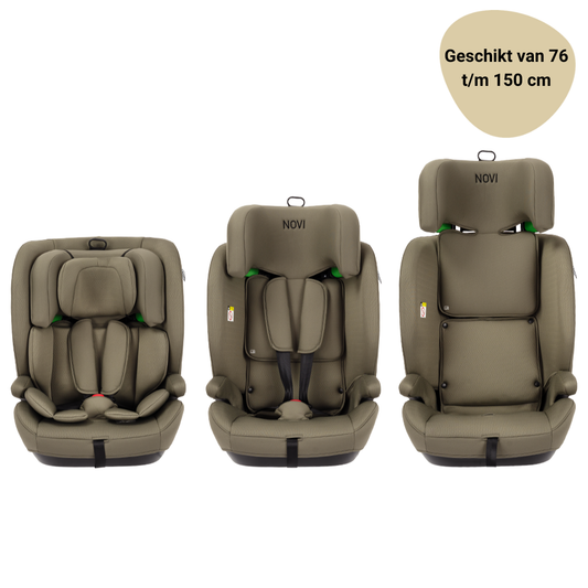 Autostoel Novi Jules V2 i-Size Isofix Dark Taupe 76-150 cm