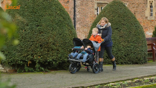 Meerijdplankje Lascal Universeel Maxi+ Grey met zitje