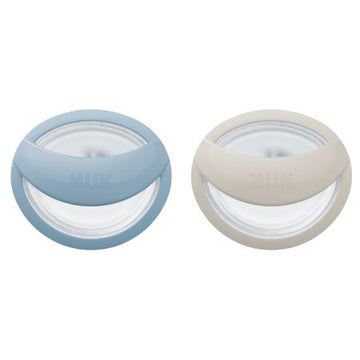 Fopspeen NUK Mommyfeel Blauw Grijs 2stk 9mnd