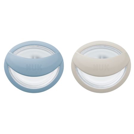 Fopspeen NUK Mommyfeel Blauw Grijs 2stk 9mnd