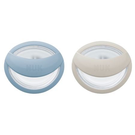 Fopspeen NUK Mommyfeel Blauw/Grijs 0-9mnd 2-pack