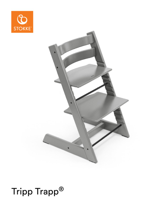 SET | Kinderstoel Stokke® Tripp Trapp® Storm Grey met Babyset & Stoelverkleiner