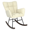 Schommelstoel Novi Teddy Beige